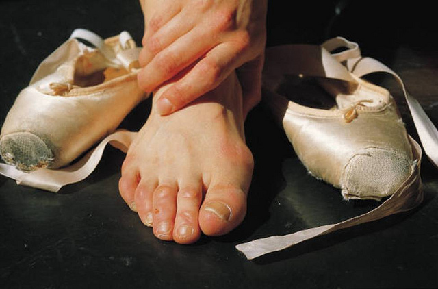 picioare de balerină după antrenament