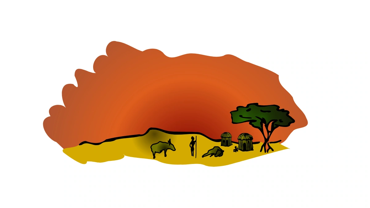 ilustratie savana africana